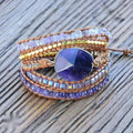 Bracelet améthyste enveloppant