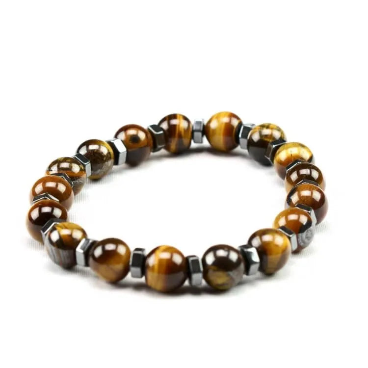Bracelet oeil de tigre et hématite