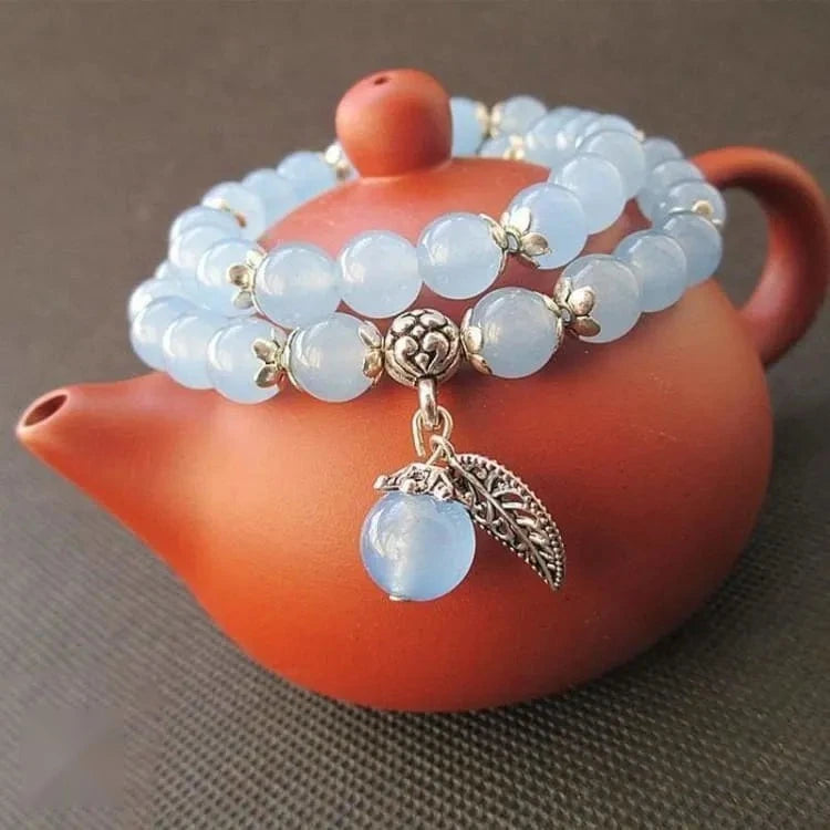 Bracelet jade perles 10 mm