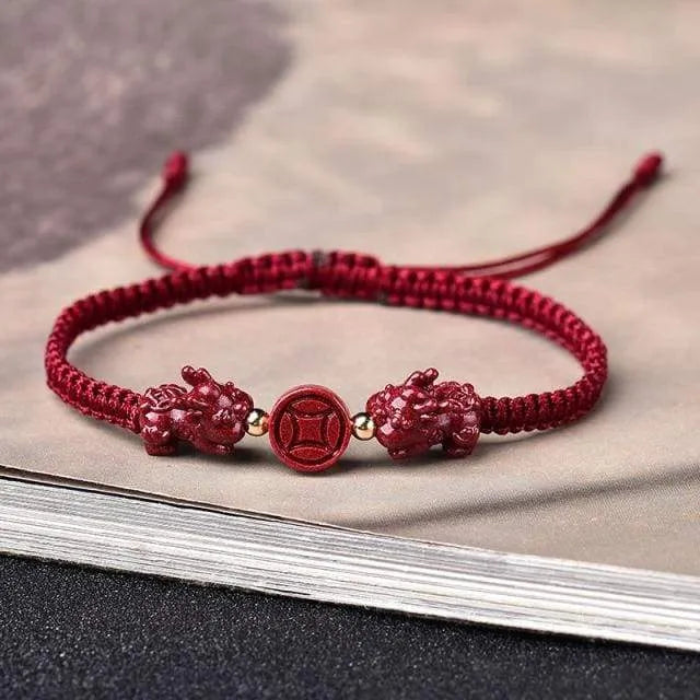 Bracelet porte-bonheur Pi Xiu tressé