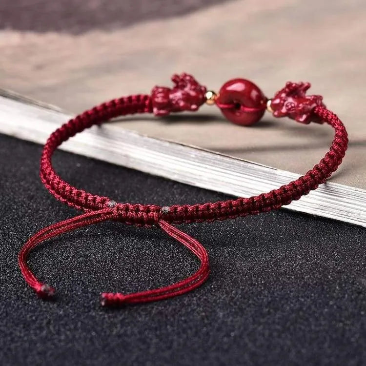 Bracelet porte-bonheur Pi Xiu tressé