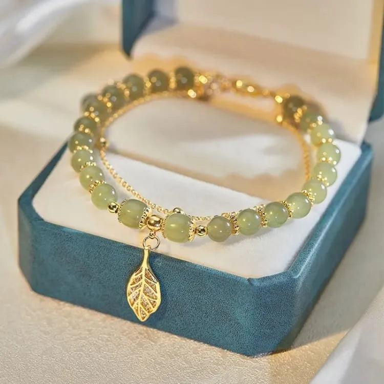 Bracelet jade de Hetian et cuivre