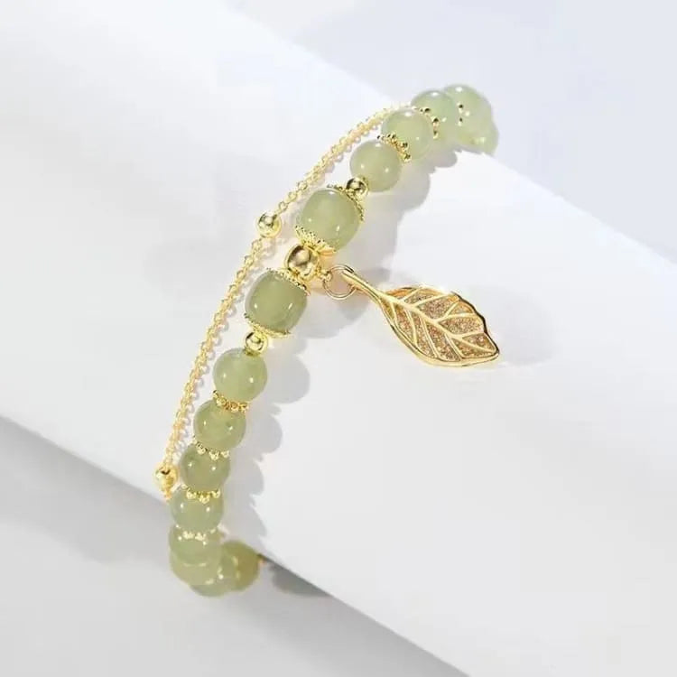 Bracelet jade de Hetian et cuivre