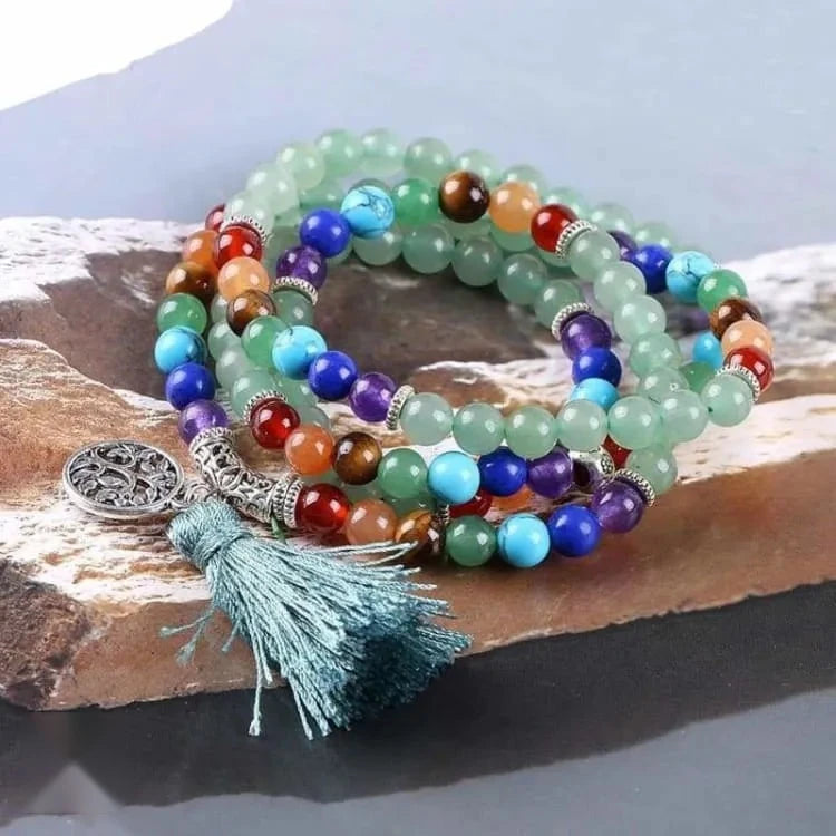 Bracelet aventurine, perles 6 mm