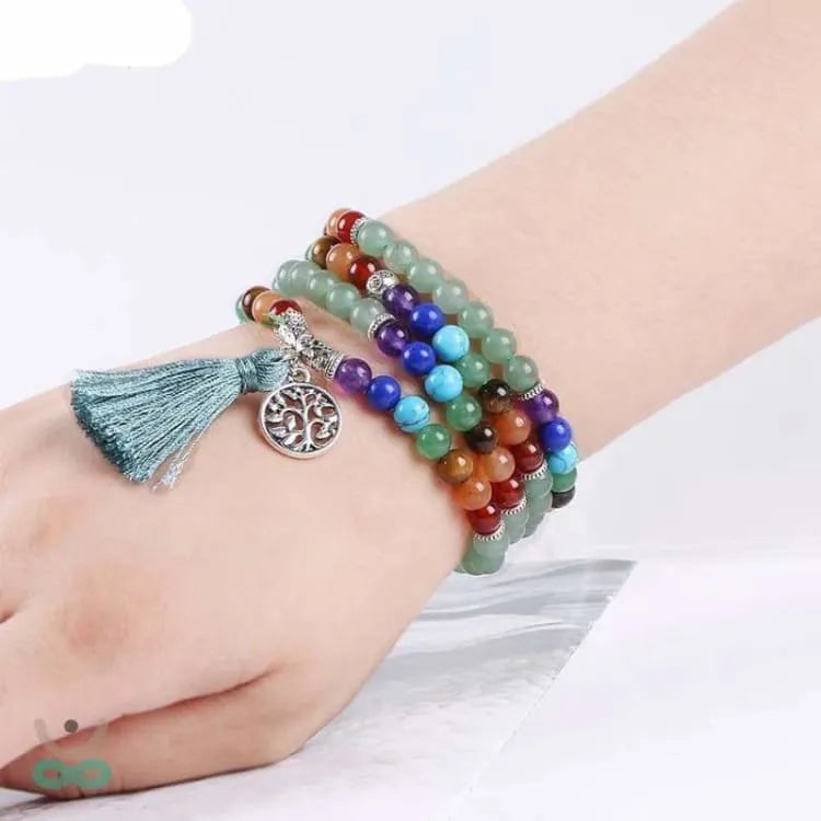 Bracelet aventurine, perles 6 mm