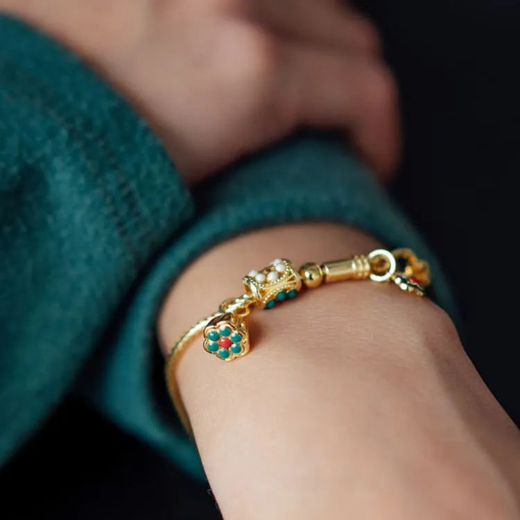 Bracelet graines de lotus en jade
