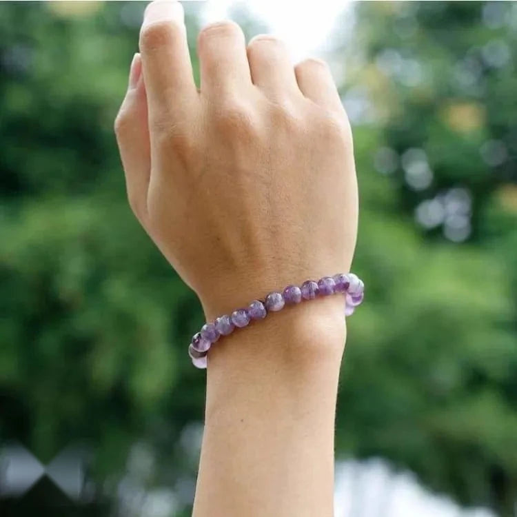 Bracelet améthyste perles au choix