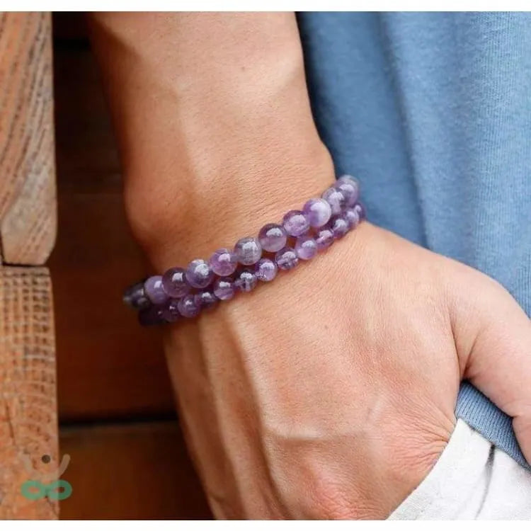 Bracelet améthyste perles au choix