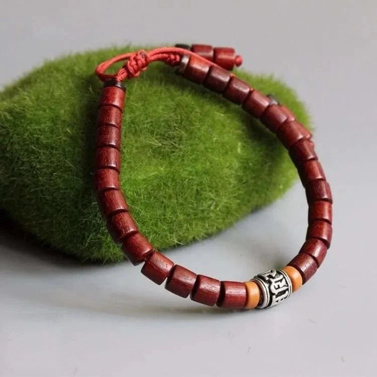 Bracelet tibétain santal rouge