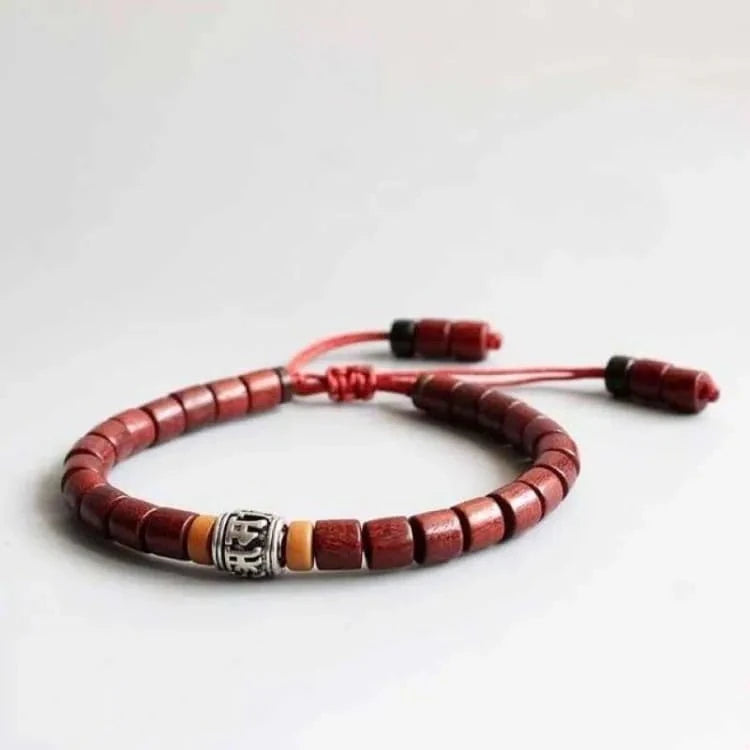 Bracelet tibétain santal rouge