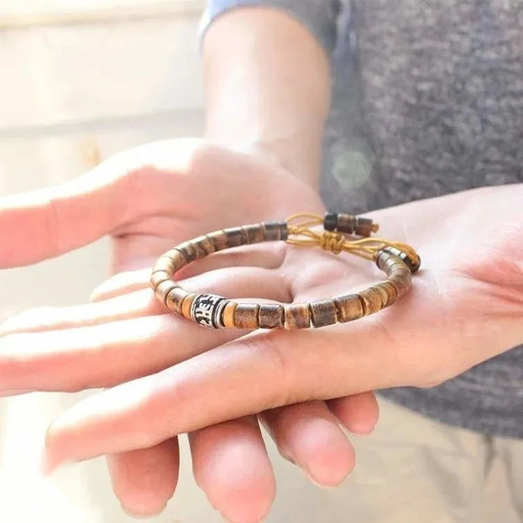 Bracelet tibétain santal rouge