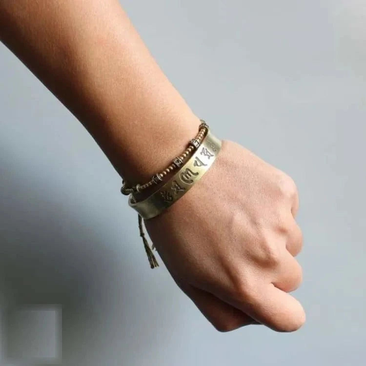 Bracelet tibétain Om Mani Padme Hum