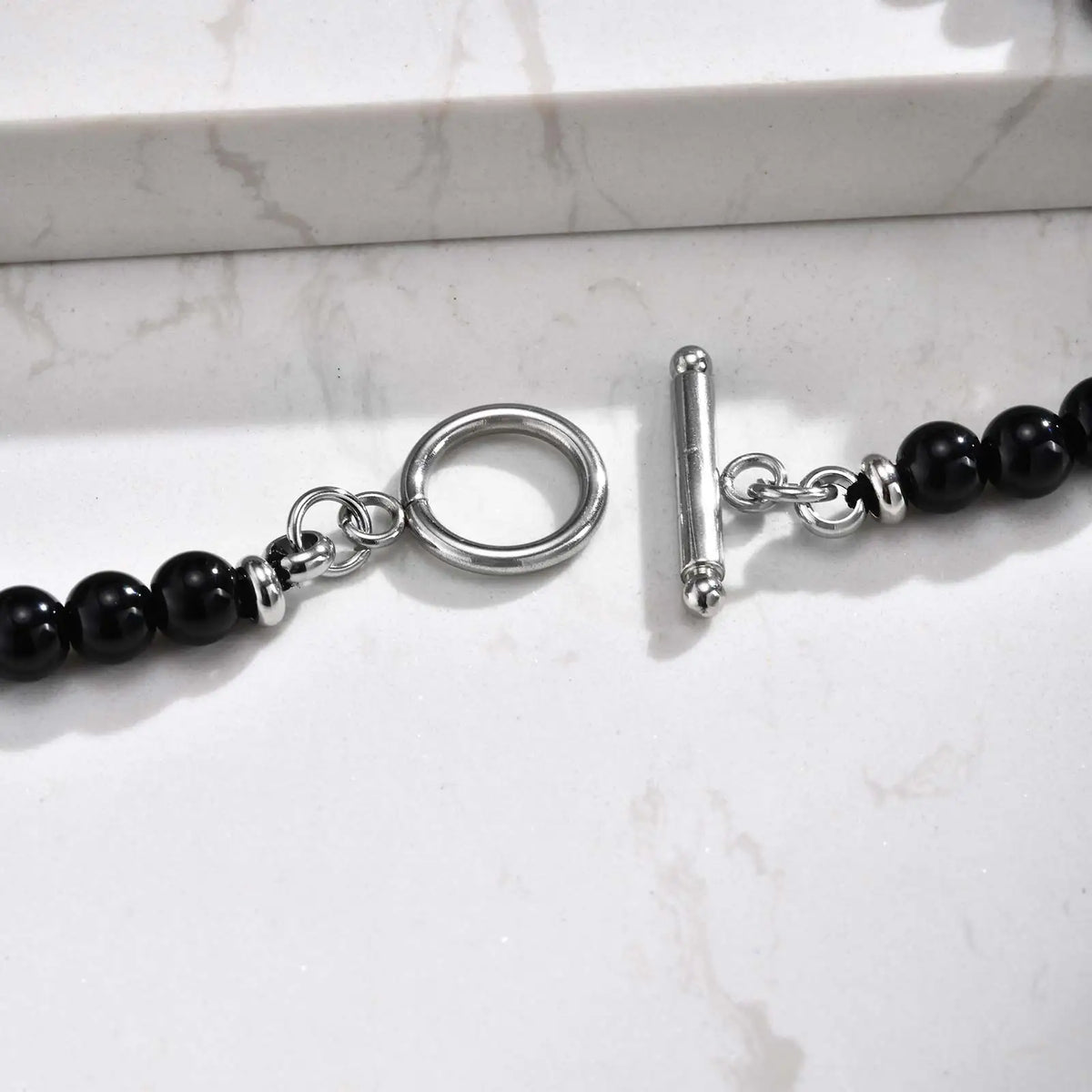 Collier oeil de tigre boucle OT vintage