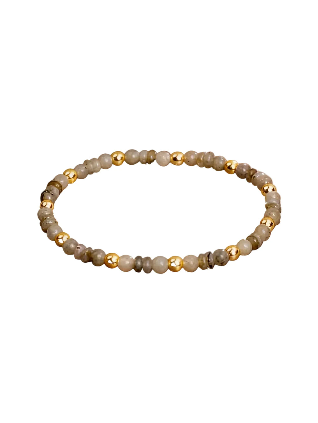 Bracelet labradorite perles mini facettées