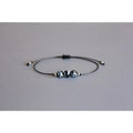 Bracelet obsidienne neigeuse minimaliste