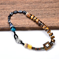 Bracelet oeil de tigre et obsidienne Feng Shui